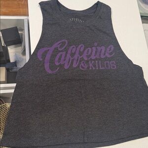 Women's Charcoal Muscle Tee